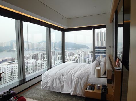 Nice hotel room in HK Nice Hotel Aesthetic, Fancy Hotel Room Luxury, Nice Hotel Rooms, Cute Hotel Room, Luxury Hotel Room Aesthetic, Nice Hotel Room, Fancy Hotel Room, Aesthetic Hotel Room, City Bedroom