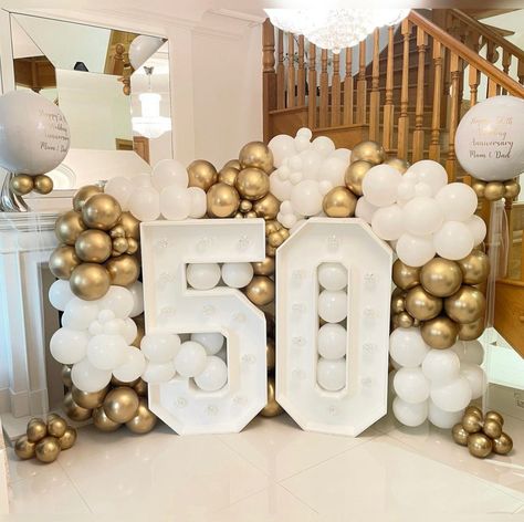 50th Anniversary Party Decorations, Cheers To That, 50th Wedding Anniversary Party, Anniversary Party Decorations, 50th Anniversary Party, 50th Party, Anniversary Event, Wedding Anniversary Party, Balloon Backdrop