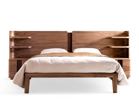 YORK | Bed with integrated nightstands By Grilli design Carlo Bimbi Nightstand Design, Sutton Place, Frame Headboard, Bed Base, Bedroom Furniture Beds, Mattress Sizes, Childrens Bedrooms, Double Beds, Interior Design Services