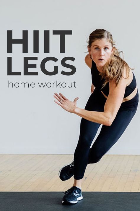 Hit Legs Workout, Hiit Leg Workout At Home, Lower Body Workout No Weights, Hiit Leg Day, Cardio Legs Workout, Bodyweight Legs Workout, Leg Day Hiit Workout, No Equipment Hiit Workout, Hiit Legs And Glutes