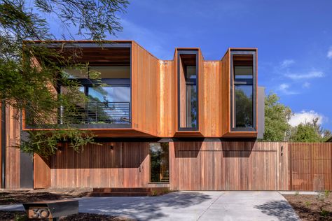 Gallery of SL House / Ben Walker Architects - 1 Residential Architecture, Steel Cladding, Weathering Steel, Warm Interior, Corten Steel, Architect House, Wall Systems, Canberra, Architect Design