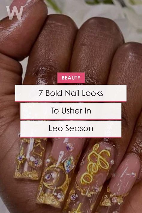 Of all the signs of the zodiac, the most attention-grabbing is Leo — because that's exactly how they want it. #leo #zodiacsigns #nailideas #nailinspo Leo Zodiac Nail Designs, Leo Nails Zodiac, Leo Nails, Zodiac Nail Designs, Nail Looks, Leo Season, Signs Of The Zodiac, Leo Zodiac, The Signs