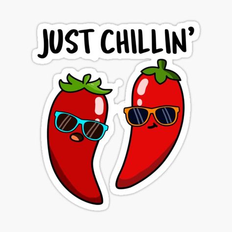 Too hot? Just chill...Perfect for pun and food loving family and friends. Our Store : https://www.redbubble.com/people/punnybone • Millions of unique designs by independent artists. Find your thing. Potato Puns, Vegetable Puns, Funny Food Puns, Aesthetic Business, Bts Clothing, Cartoon Clip, Animal Puns, Just Chill, Cute Laptop Stickers