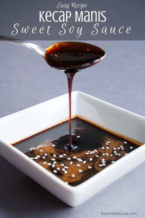 Sweet Soy Sauce Recipe, Soy Glaze Recipe, Recipes With Soy Sauce, Sweet Soy Sauce, Cooking Tricks, Kecap Manis, Honey And Soy Sauce, Asian Sauce, Marinade Sauce