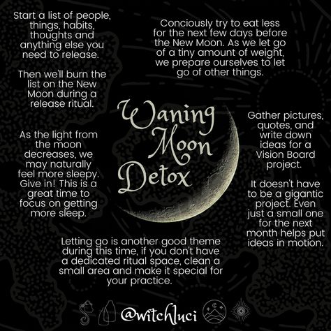 Waning Gibbous Moon Witchcraft, Waning Moon Magic, Wanning Crescent Moon Ritual, Waning Gibbous Moon Spells, Waning Gibbous Moon Ritual, Wanning Gibbous Moon Ritual, Waning Moon Spells, Moon Phase Magic, Waning Crescent Moon Ritual