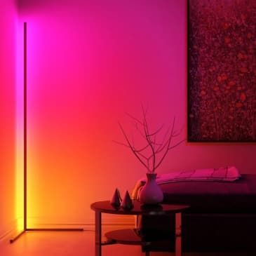 Dimmable Floor Lamp, Novelty Floor Lamp, Corner Floor Lamp, Column Floor Lamp, Corner Lamp, Unique Floor Lamps, Japanese Minimalism, Mood Light, Led Floor Lamp