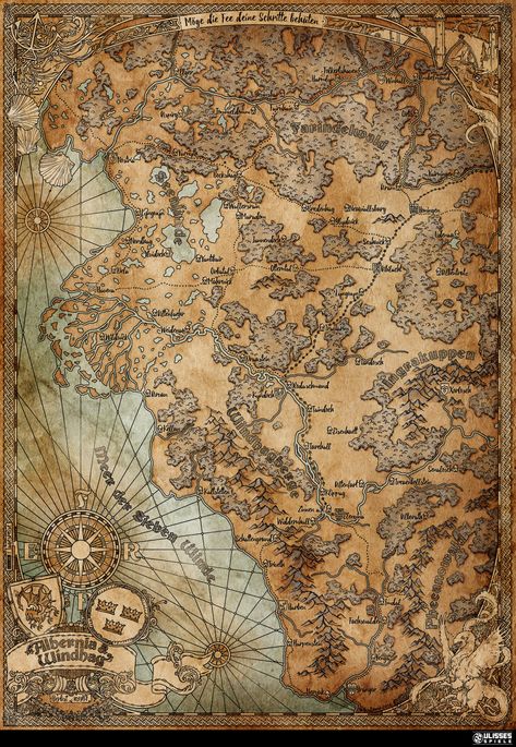 Fantasy Cartography, Maps Aesthetic, Cartography Map, Fantasy Map Making, Dnd World Map, Map Making, Fantasy World Map, Amazing Maps, Fantasy Maps