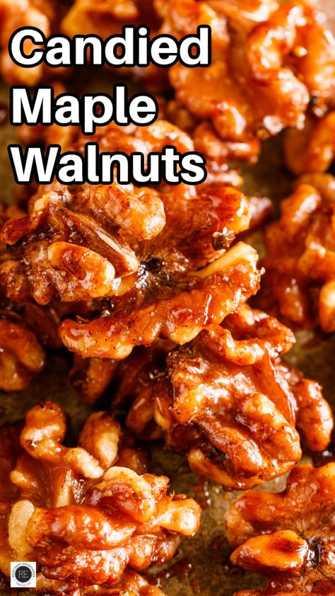 Candied Maple Walnuts are a breeze to make and less costly than store bought. Serve these homemade maple walnuts on your favorite salad! Candied Walnuts Recipe, Candied Walnut Recipe, Salad Topping, Classic Mashed Potatoes, Glazed Walnuts, Maple Candy, Favorite Salad, Walnut Recipes, Hearty Casseroles