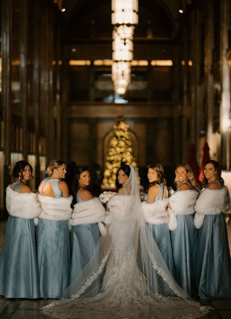 Order Number: 2212305922 Photographer: Nick Najduk photography @najdukphoto https://www.najdukphoto.com/ Winter Wedding Bridesmaid Dress, Bridesmaid Shawl Winter, Lavender Winter Wedding, Winter Wonderland Wedding Bridesmaids, Winter Wedding Venue Ideas, Winter Wedding Outside, Winter Wedding Bridesmaid Dresses, Wedding Receiving Line, Christmas Wedding Dress