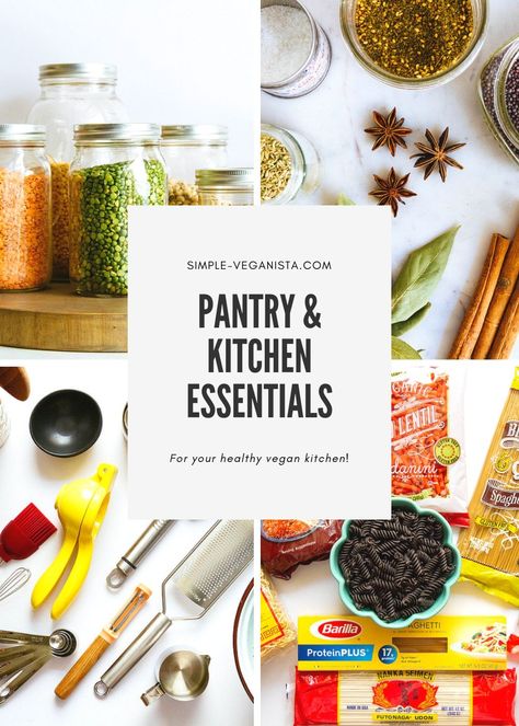 Vegan Pantry Staples, Vegan Info, Chicken Honey, Vegan Pantry, How To Become Vegan, Pantry Kitchen, Vegan Recipes Videos, Pantry Essentials, Vegan Gluten Free Recipes