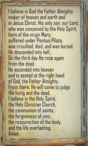 Photos — Reason and God Apostle's Creed, Apostles Creed, Prayer Board, Prayer Scriptures, Faith Prayer, Keep The Faith, Catholic Prayers, God The Father, Catholic Faith