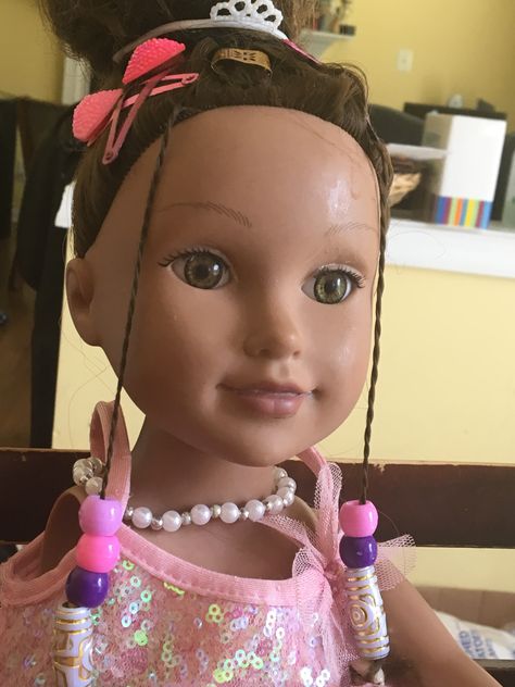 Follow me 😃 Ag Dolls, Doll Hair, Year Old, Hair Wrap, Follow Me, Braids, Hair Styles, Hair, Beauty