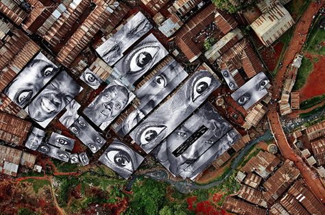 Favelas Brazil, Inside Out Project, Urbane Kunst, Jr Art, French Street, Art Women, French Photographers, Big Art, Roof Top