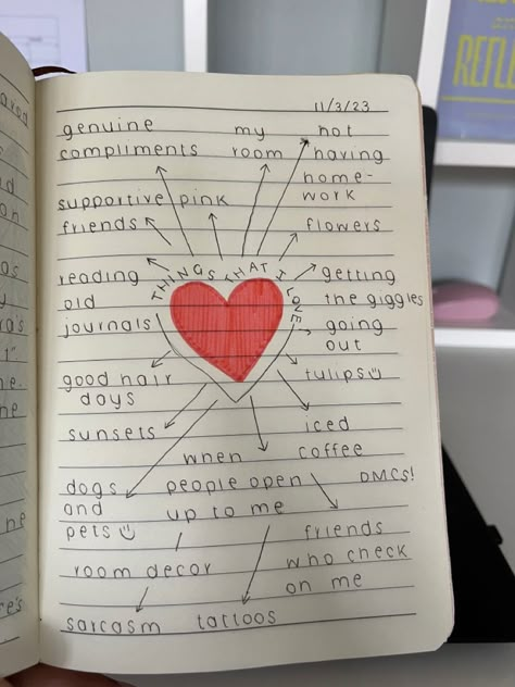 Things I Love List Journal, Heart Journal Ideas, Love Letter Journal Ideas, Valentine’s Day Journal Ideas, Journal Ideas For 2024, Journal Filling Ideas, Journal Aesthetic Love, Journal Ideas Things I Love, Things That I Love Journal