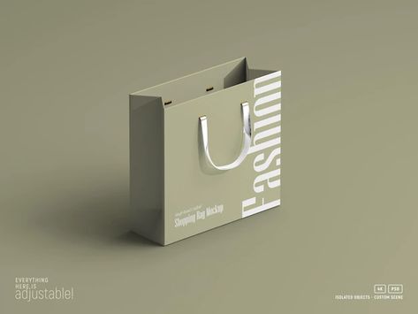 Shopping Bag Mockup, Branded Shopping Bags, Shopping Bag Design, Paper Bag Design, Perspective View, Cosmetics Mockup, Cartoon Bag, Skincare Packaging, Ecommerce Design