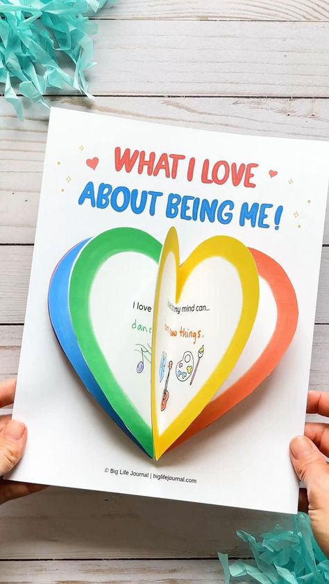 Free Printable: What I Love About Me Children's Confidence Craft in 2022 | Printable activities for kids, Mindfulness for kids, Elementary counseling Preschool Self Esteem Activities, Creative Lessons Ideas, About Me Elementary Activity, I Love My School Activities, Self Love School Activities, Self Love Crafts Art Projects, Self Love Lessons For Kids, Coping Skills Arts And Crafts, Self Confidence Art Project