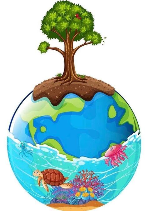 Save Earth Drawing, Save Water Poster Drawing, Save Water Poster, Earth Day Drawing, Earth Day Posters, Earth Drawings, Earth Poster, Save Our Earth, School Wall Art