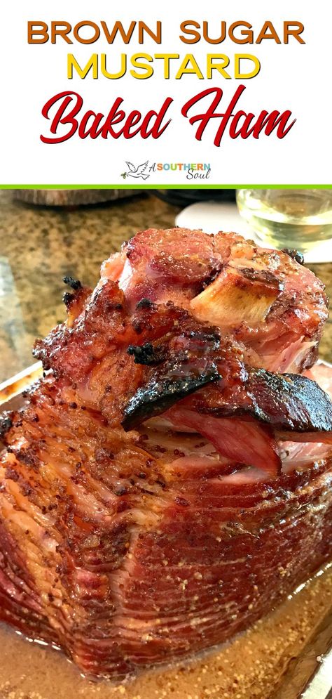 Spices For Ham, Southern Ham Recipes, Brown Sugar Rub For Ham, Quarter Sliced Ham Recipes, Baked Ham With Coke And Brown Sugar, Ham On The Bone Recipes, Small Baked Ham Recipes, Ham Leg Recipe, Cola Ham Recipes