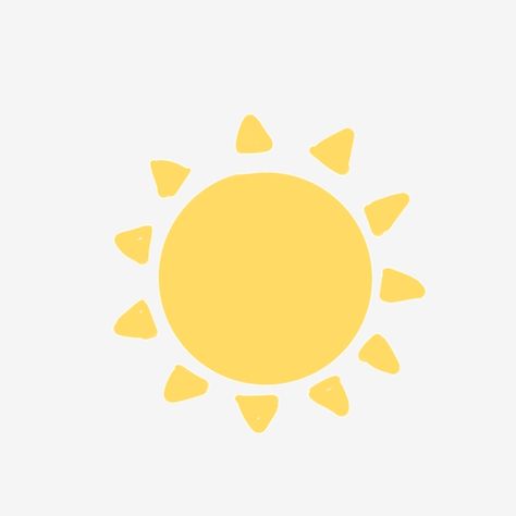 Cute Sun Aesthetic, Sun Cartoon Aesthetic, Sun Cute Illustration, Sun Cartoon Images, Sunshine Drawing Simple, Sun Png For Editing, Sun Doodle Simple, Sun Profile Picture, Sun Simple Drawing