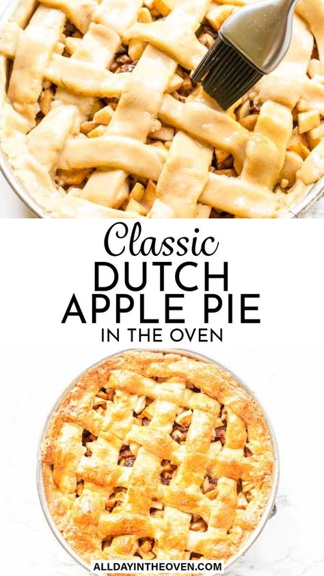 Dutch Apple Pie Recipe Apple Pie Recipe Easy Homemade, Best Dutch Apple Pie Recipe, Best Dutch Apple Pie, Apple Pie Lattice, Classic Apple Pie Recipe, Apple Pie Desserts, Dutch Apple Pie Recipe, Apple Pie From Scratch, Apple Pie Recipe Homemade