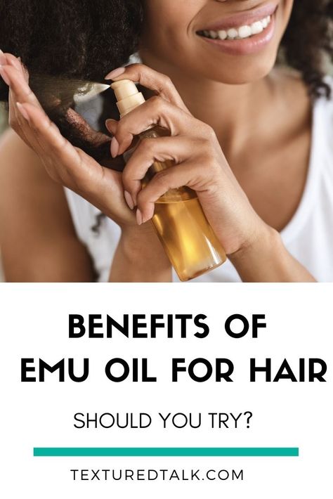 Even though it’s primarily praised for its healing powers on the skin, using emu oil for hair has also been found to have benefits for the hair and scalp. #emuoil #emuoilforhair #emuoilbenefits #emuoilforhairgrowth #howtouseemuoil Emu Oil Benefits Skin, Emu Oil Benefits Hair Growth, Emu Oil Benefits, Natural Recipes, Spray Moisturizer, Improve Hair Growth, Increase Hair Growth, Emu Oil, Hair Care Regimen