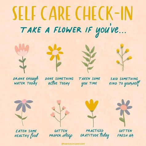 RadicalChildDesigns on Instagram: “Self care check-in time! The goal is to make a bouquet by the end of the day.  I haven’t seen ya since Monday, and I’ve missed you! I…” Make A Bouquet, Love Wellness, Self Care Bullet Journal, Positive Mental Health, Mental Health Day, Get My Life Together, Care Quotes, Mental And Emotional Health, Motivational Words