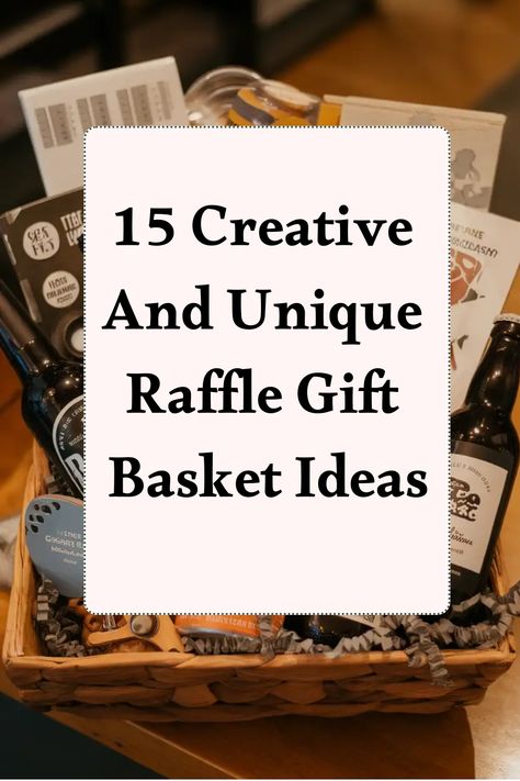 Looking for the perfect raffle gift basket ideas? Explore our creative inspirations for raffle gift baskets that are sure to impress everyone! From fun and colorful options for kids, to luxurious and pampering selections for women, we have it all. Our curated collection also features unique ideas for men and adults, making your fundraising event a success. Check out our Raffle Gift Basket selection now! Gift Basket Ideas Charcuterie, Holiday Raffle Ideas, Tailgate Basket Raffle, Unique Gift Baskets For Raffle, Unique Gift Baskets Creative, Fun Auction Baskets, Best Baskets For Auctions, Gift Baskets To Raffle Off, Raffle Gift Baskets Ideas