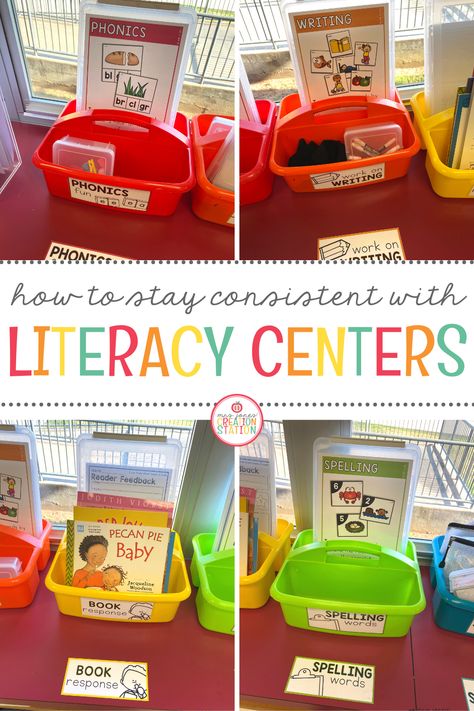 The Best Way to Have Consistent Literacy Centers - Mrs. Jones Creation Station Literacy Learning Centres, 2nd Grade Centers Literacy, Word Work For Kindergarten, Word Work First Grade Literacy Centers, Year 2 Literacy Activities, Ela Centers 2nd, 1st Year Kindergarten Teacher, First Grade Centers Set Up, Reading Centers 2nd