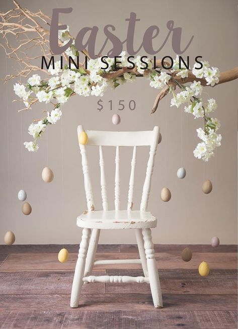 Easter Studio Photoshoot, Outside Easter Photography Ideas, Spring Photoshoot Indoor, Simple Easter Photoshoot, At Home Easter Photoshoot, Easter Mini Session Indoor, Easter Photography Ideas Mini Sessions, Easter Session Photography, Easter Minis Photography