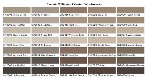 Sherwin Williams Paint Color Chart | Sherwin Williams Paint, ColorAnswers House Paints Colors - Paint Chart ... Sherwin Williams Exterior Paint Colors, Green Grey Paint, Interior Paint Colors Schemes, Paint Charts, Paint Color Chart, Sherwin Williams Colors, Pintura Exterior, Exterior Paint Color, Sherwin Williams Paint Colors