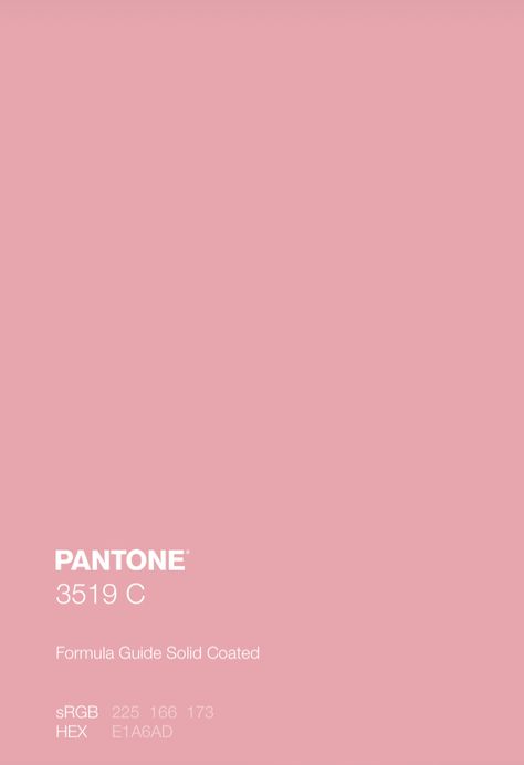 Soft Pink Pantone, Me As A Color, Grace Color, Pink Pantone, Powder Pink Color, Kristina Krayt, Pantone Color Chart, Pantone Colour Palettes, Pink Shades