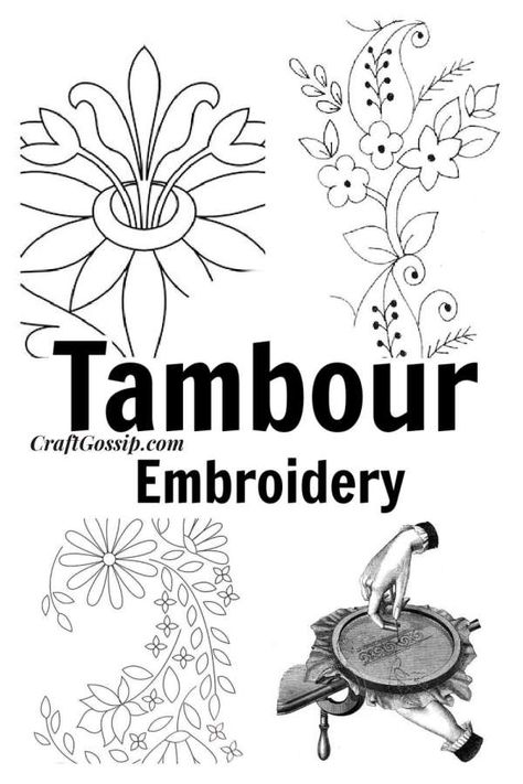 Tambour Embroidery Patterns Beadwork, Tambour Embroidery Tutorial, Luneville Embroidery Tambour Beading, Tambour Embroidery For Beginners, Tambour Embroidery Design, Tambour Beading Pattern, Big Embroidery Designs, Tambour Beading Tutorial, Tambour Embroidery Patterns