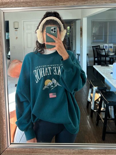 Teal Sweater Outfit, Teal Sweater, Sweater Outfit, White Turtleneck, Thanksgiving Outfit, Lake Tahoe, School Outfits, Sweater Outfits, Winter Outfits