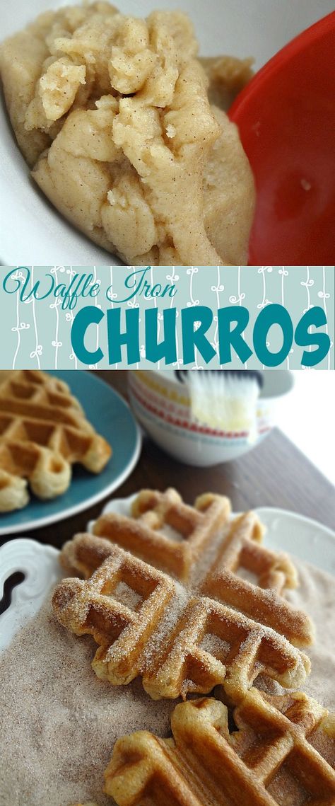 Waffle Iron Churros Pumpkin Waffle Iron Cookies, Waffle Iron Cookies Taste Of Home, Mini Waffle Recipe, Waffle Iron Recipes, Waffle Maker Recipes, Churros Recipe, Foods With Iron, Iron Recipes, Deep Fry