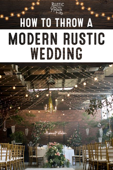 Rustic Fancy Wedding, High End Rustic Wedding, Boho Rustic Wedding Venues, Modern Rustic Wedding Flowers, Rustic And Modern Wedding, Rustic Wedding Set Up Receptions, Rustic Whimsical Wedding Ideas, Sophisticated Rustic Wedding, Rustic Decor Wedding Reception