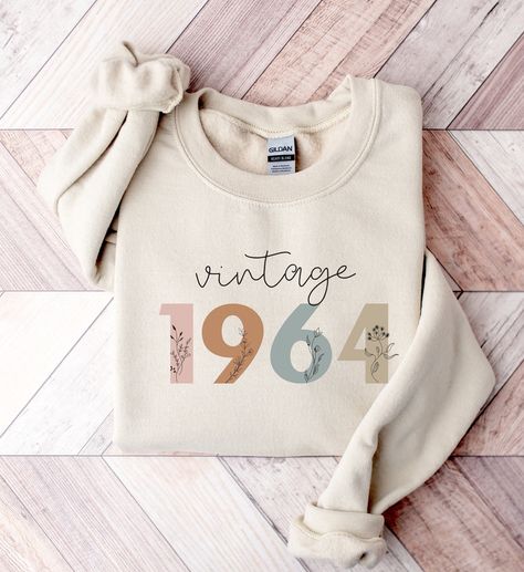 Custom Year Sweatshirt, Birth Year Sweater, Birthday Sweatshirt, Birthday Gift, 60th Birthday Shirt, 1964 Sweatshirt, Aged To Perfection 1984 Shirt, 40th Birthday For Women, 1974 Birthday, Birthday Gift Sister, Birthday Sweater, Year Sweatshirt, 40th Birthday Gifts For Women, 40th Birthday Shirts, Birthday Sweatshirt