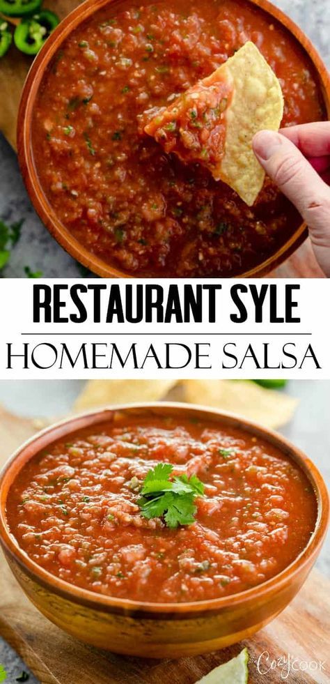 Restaurant Salsa Recipe, Restaurant Salsa, Mexican Salsa Recipes, Fresh Salsa Recipe, Easy Salsa Recipe, Restaurant Style Salsa, Homemade Salsa Recipe, Fresh Tomato Recipes, Canned Tomatoes