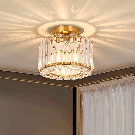 Hallway Ceiling Light Fixtures, Hallway Light, Hallway Light Fixtures, Foyer Living Room, Chandelier Small, Crystal Ceiling Light, Modern Crystal Chandelier, Crystal Lighting, Hallway Lighting