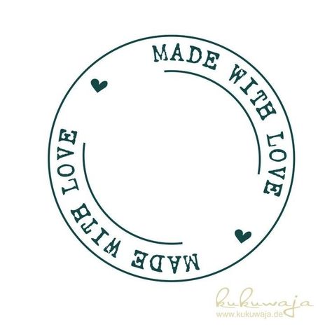 Made With Love Logo, Made With Love Tags, Behind The Couch, Handmade Logo, Stamp Logo, Projets Cricut, Bakery Logo, Sticker Template, Packaging Stickers