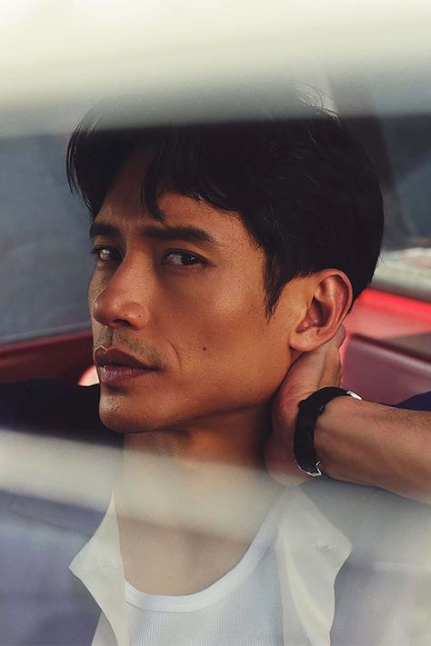 MANNY JACINTO by JONNY MARLOW for Square Mile (July 2024) Manny Jacinto Wallpaper, Manny Jacinto Nine Perfect Strangers, Dante Reyes, The Good Place Cast, Jason Mendoza, Manny Jacinto, Fantasy Male, Face Expressions, Boys Haircuts