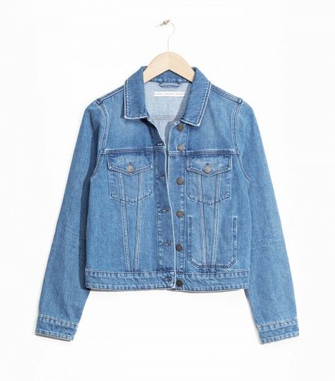 & Other Stories denim jacket Denim Jacket Back, Jeans Jacket Women, Denim Jackets For Women, Women Denim Jacket, Rare Clothing, Jaket Denim, Jaket Jeans, Diy Jeans, Trendy Hoodies