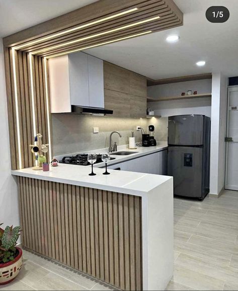 Ruang Tamu Outdoor, Kitchen Bar Design, Simple Kitchen Design, Interior Design Kitchen Small, Interior Design Your Home, Modern Kitchen Design Luxury 2020, Kitchen Design Modern Small, Modern Kitchen Design Open Concept, Kitchen Design Plans