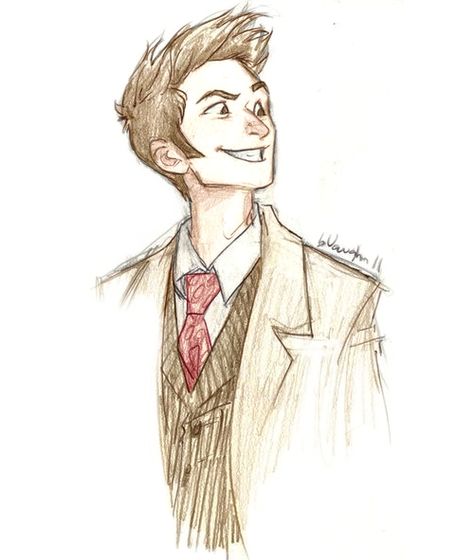 10th Doctor was the best :) Doctor Who Art, 10th Doctor, Eleventh Doctor, Tenth Doctor, Timey Wimey Stuff, Superwholock, Dr Who, A Drawing, His Eyes