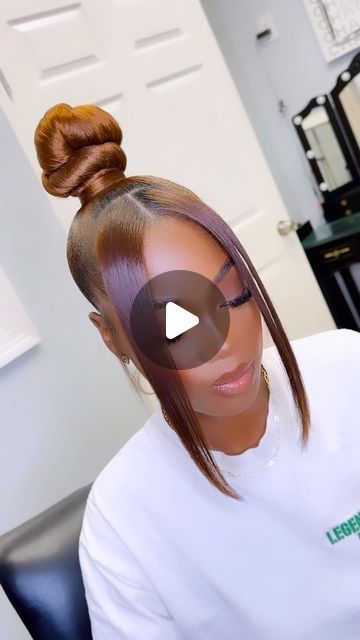 Sleek Ponytail Updo Black Women, Sleek Ponytail Bun Black Women, High Knot Bun Black Women, Sleek Ponytail Weave With Braid, Low Sleek Ponytail Black Women, Sleek Ponytail Hairstyles For Black Hair, Sleek Low Bun Black Women, Sleek Ponytail With Braid, Knot Bun Hairstyles For Black Women