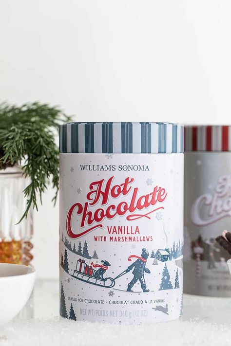 Cookies Christmas Packaging, Christmas Chocolate Packaging, Coffee Bar Inspiration, Hot Cocoa Bars, Unique Hot Chocolate, Vanilla Hot Chocolate, Christmas Packaging Design, Hot Cocoa Station, Cocoa Station