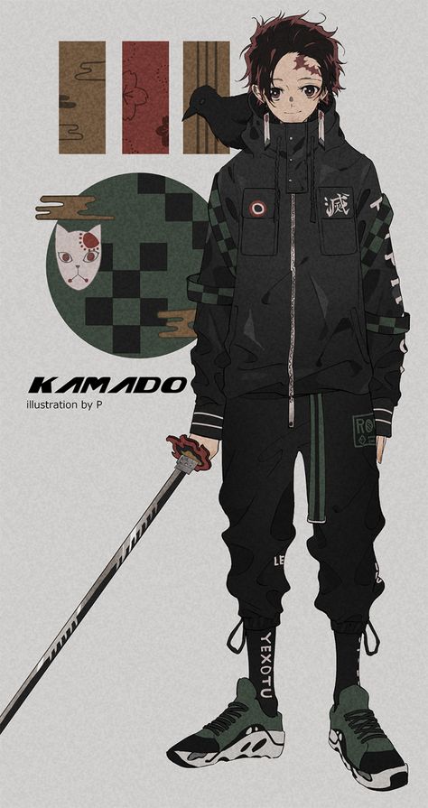 Techwear Character Design, Techwear Anime, Anime Techwear, Urban Samurai, Urban Ninja, Cyberpunk Anime, Cyberpunk Character, Samurai Art, Cyberpunk Art