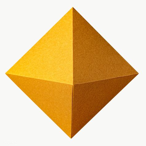 Paper Craft Design, Golden Pyramid, Pyramid Shape, 3d Shape, Craft Design, Shape Pattern, Free Png, Design Element, Free Image