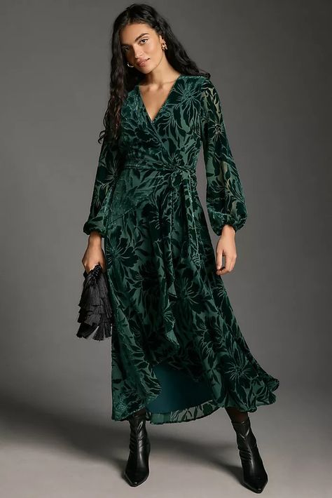 Long Dresses | Stylish Maxi Dress | Anthropologie Winter Wedding Guest Dresses, Floral Dress Winter, Winter Wedding Guest, Women's Maxi Dresses, Winter Wedding Guest Dress, Chic Maxi Dresses, Moroccan Fashion, Outfit Wedding Guest, Mother Of The Bride Outfit