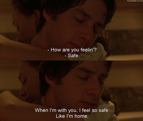 garden state Feeling Safe, Septième Art, My Kind Of Love, Movie Lines, Film Quotes, Tv Quotes, Intj, Hopeless Romantic, Two People