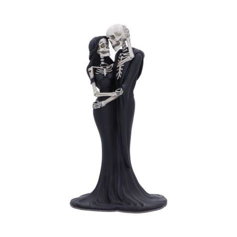 Gothic Wedding Cake Toppers, Goth Wedding Ideas, Gothic Wedding Ideas, Gothic Wedding Decorations, Skeleton Lovers, Gothic Wedding Theme, Lover Wedding, Skeleton Couple, Lovers Embrace